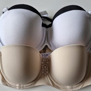 3er Set Bh mit abnehmbarem Träger 75A weiß/hautfarben/schwarz