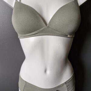 Speidel BH-Set mit 2 Slips khaki ohne Bügel 80A/38